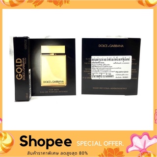 DOLCE &amp; GABBANA The One GOLD for MEN EDP Intense 0.8 ml. (ของแท้100% ฉลากภาษาไทย เกรดยุโรป)