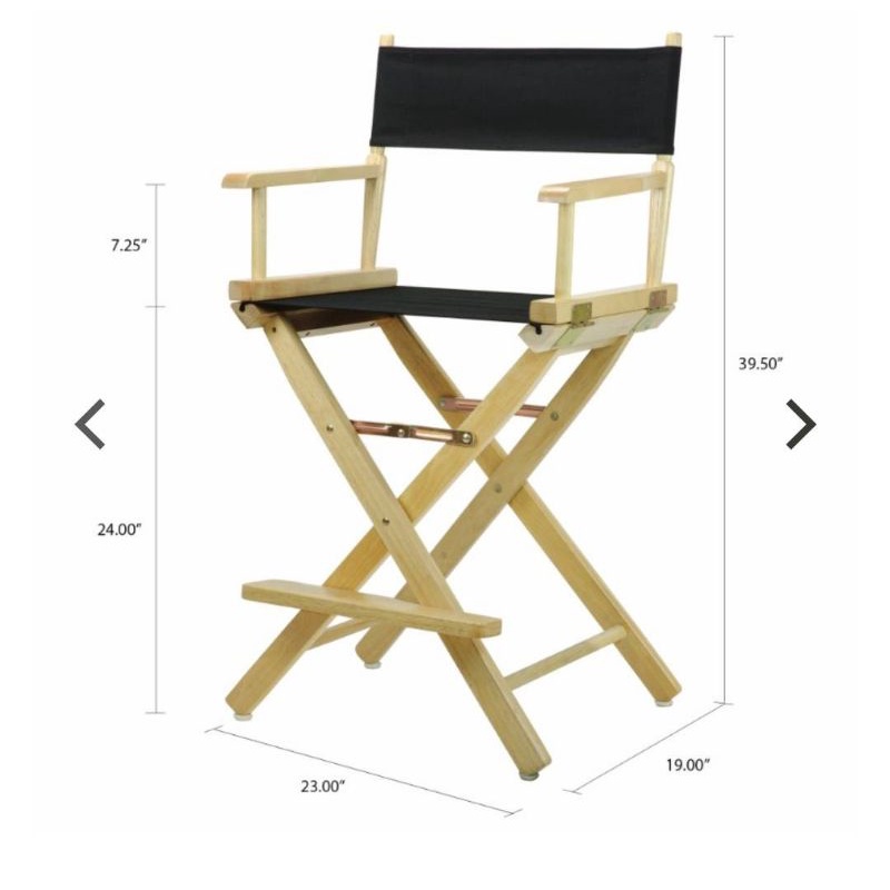 เก้าอี้ไดเร็คเตอร์-director-chair-24-inch-with-black-canvas-100-solid-wood-made-in-thailand