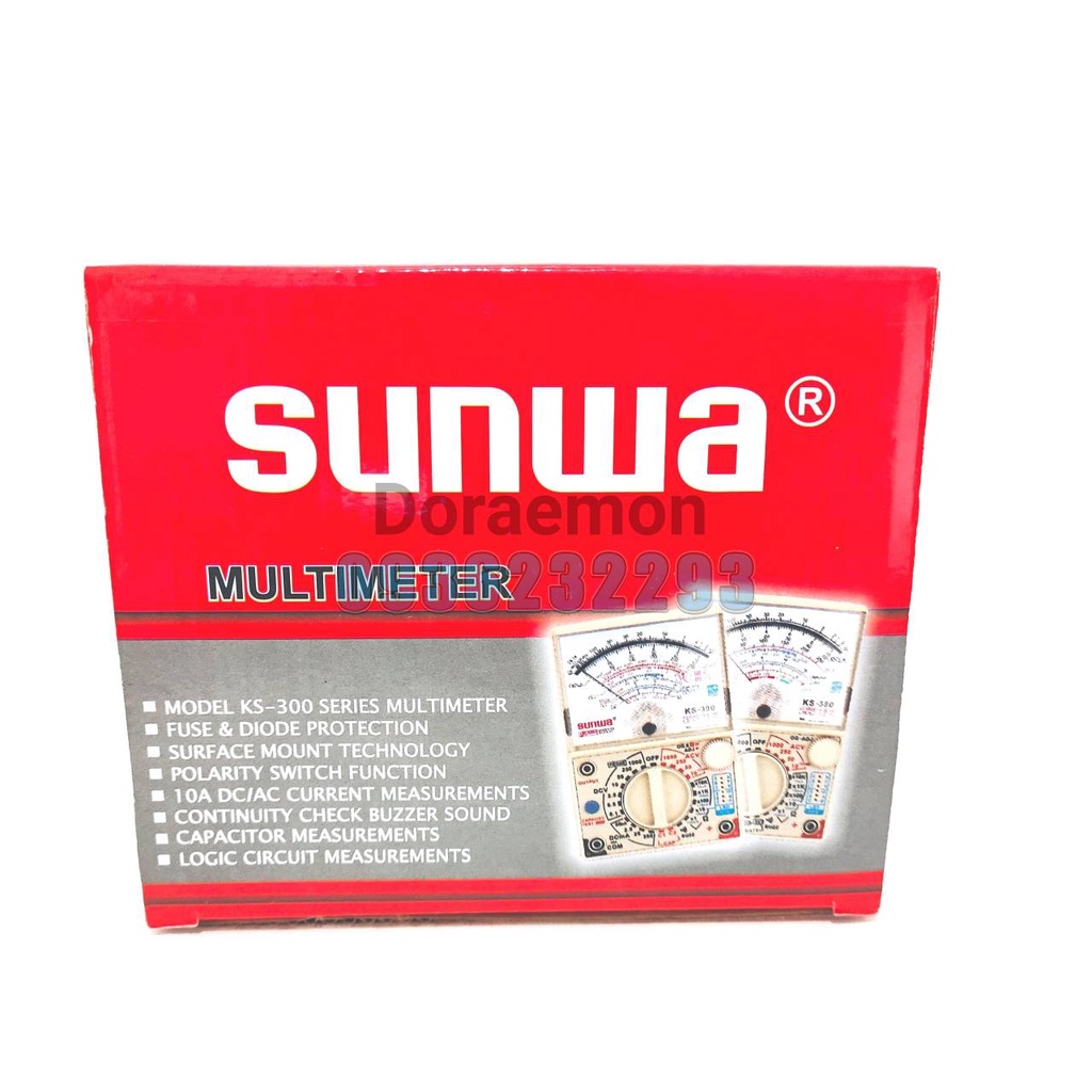 sunwa-ks-380-มัลติมิเตอร์แบบเข็ม-มิเตอร์วัดไฟ-แบบเข็ม-มัลติมิเตอร์แบบอนาล็อค-มัลติมิเตอร์