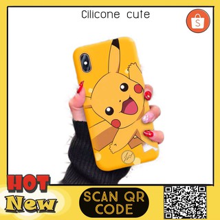 Cute Cartoon pattern phone soft cover couples silicone cases