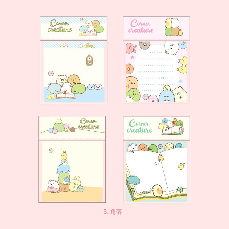 กระดาษโน๊ต-ขนาดเล็ก-ลาย-sumikko-gurashi-เครื่องเขียน-สําหรับวางแผนไดอารี่