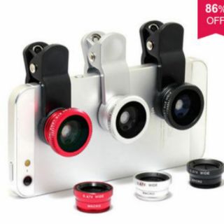ส่งฟรี เลนส์มือถือ Universal Clip Lens (3 in 1)