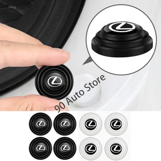 4pcs Modified Car Door Shock Absorber Auto Hood Trunk Thickening Silent Rubber Gasket Shockproof Cushion Sticker for Lexus NX300 NX200 RX300 RX330 RX350