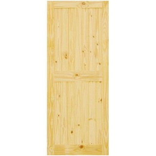 Interior door D2D 90X200CM ECO PINE-44 NZ PINE WOOD DOOR Door frame Door window ประตูภายใน ประตูไม้สนNZ D2D ECO PINE-44