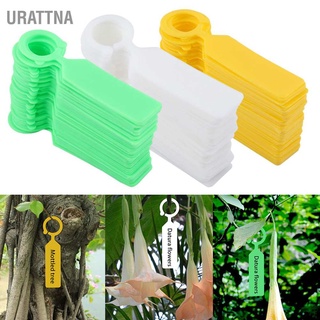 URATTNA 100 PCS Plastic Hanging Labels for Plant Tree Nursery Seedling Tags Garden Decor