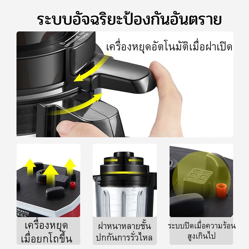 เครื่องปั่นอัจฉริยะอัติโนมัติ-ทำงานตามกำหนดเวลา-เวอร์ชั่นภาษาไทย-เครื่องปั่นละเอียด-ทำได้หลายเมนู