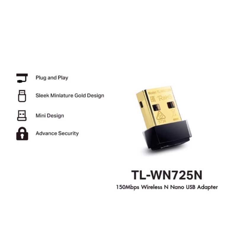 tp-link-tl-wn725n-150mbps-wireless-n-nano-usb-adapter-ตัวรับสัญญาณ-wifi-ผ่านคอมพิวเตอร์หรือโน๊ตบุ๊ค