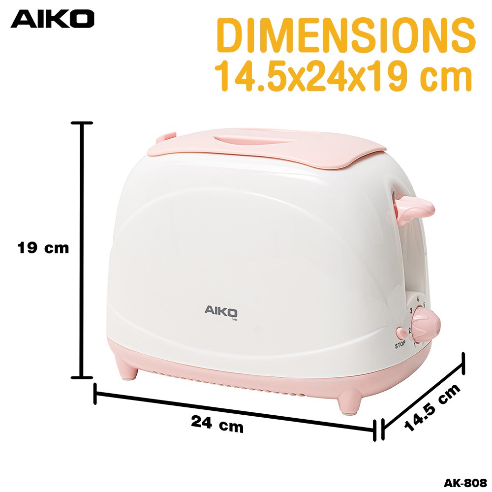 aiko-รุ่น-ak-808-เครื่องปิ้งขนมปัง-2-แผ่น-เครื่องทำขนมปัง