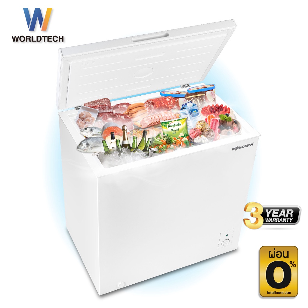 ภาพหน้าปกสินค้า(ใช้โค้ดลดเหลือ 3905) Worldtech ตู้แช่แข็ง 2 systems รุ่น WT-FZ150 ขนาด 5Q. 141 ลิตร ตู้แช่อเนกประสงค์ ตู้แช่นมแม่ Chest Freezer ตู้แช่ (ผ่อน 0%) จากร้าน worldtechthailand บน Shopee