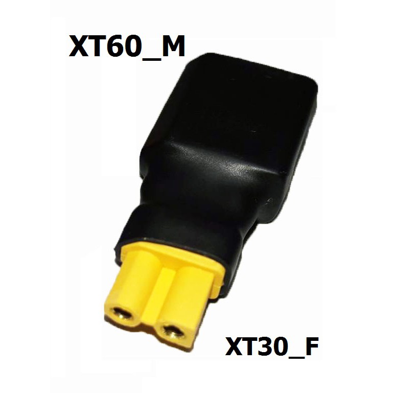 [[ส่งจากไทย]] Connector Plug XT30 to XT60 (สำหรับเชื่อมต่อหัวปลั๊ก2แบบ ...