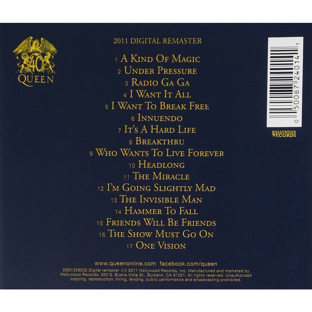 ซีดีเพลง-cd-queen-1991-greatest-hits-ii-compilation-ในราคาพิเศษสุดเพียง-159-บาท