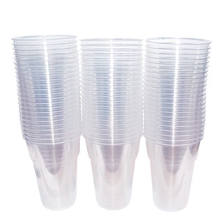 เอโร่ แก้วน้ำพลาสติก GPPS ใส ขนาด 16 ออนซ์ แพ็ค 50 ใบ101220aro Clear Plastic Cup 16 oz x 50 pcs