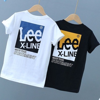 [S-5XL]Lee2022 ใหม่ เสื้อยืดแขนสั้น ผ้าฝ้าย พิมพ์ลาย ทรงหลวม เข้ากับทุกการแต่งกาย แฟชั่นสําหรับผู้ชาย และผู้หญิง