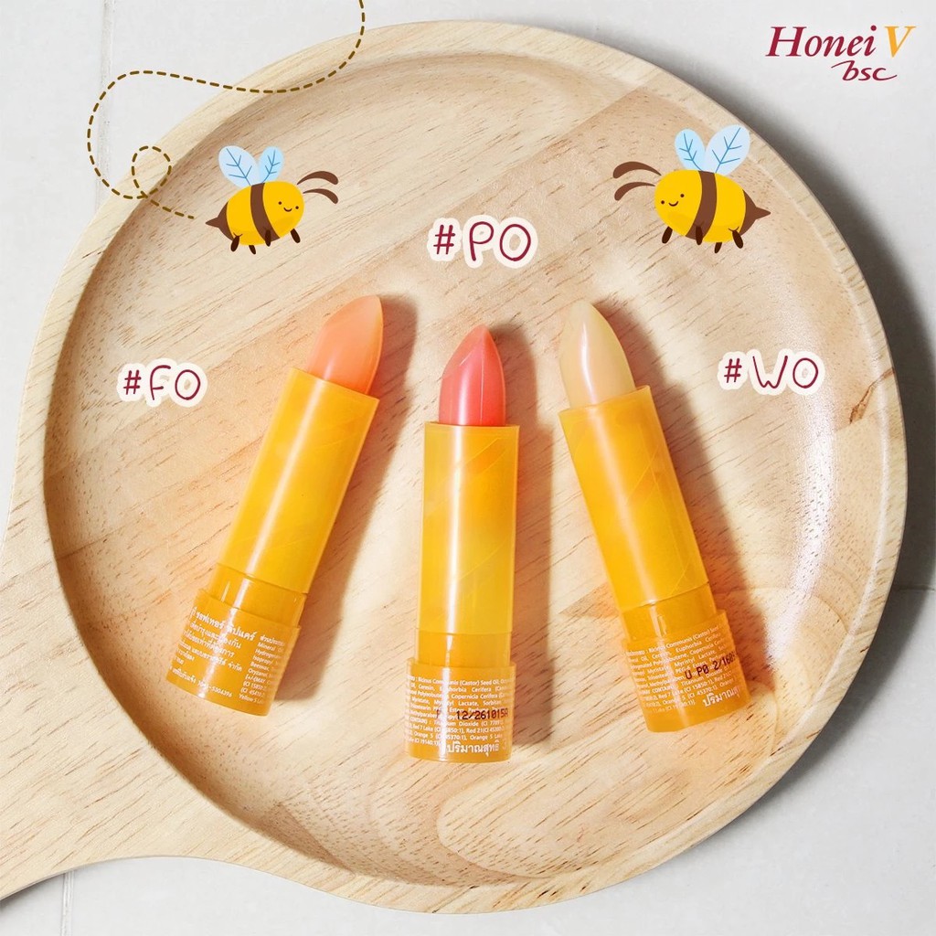 ภาพหน้าปกสินค้าBSC HONEI V UV SOFTER LIPCARE ฮันนี่ วี บีเอสซี ลิปบำรุงริมฝีปาก บีเอสซี ปลอกขาว 3กรัม จากร้าน sheepy.bkk บน Shopee