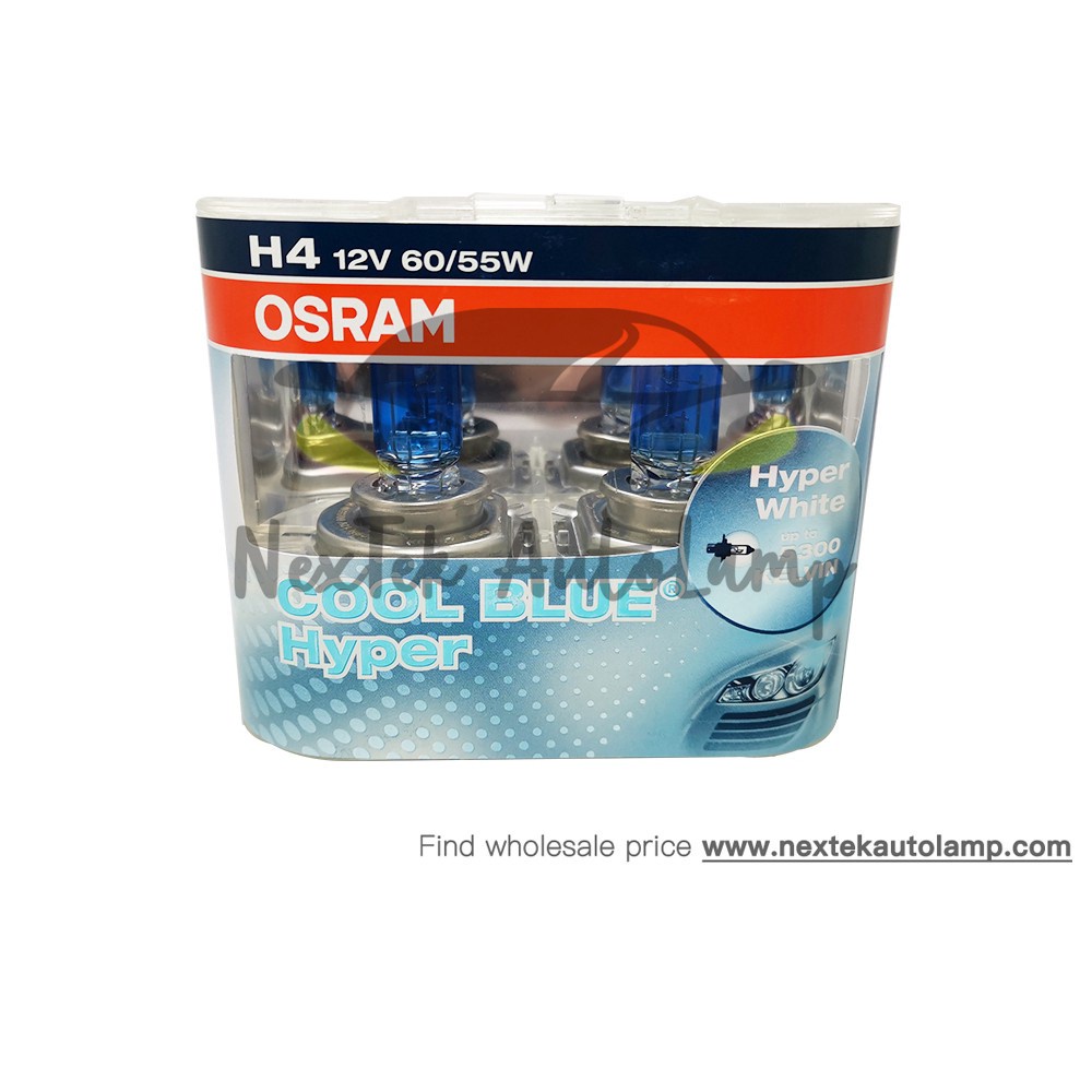 OSRAM Cool Blue Hyper H1 H4 H7 H11 9005 HB3 9006 HB4 100/90W 4000/5300K ...