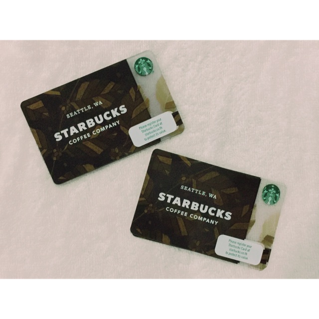 ภาพหน้าปกสินค้าบัตร Starbucks ลาย WORDMARK Leave 2017 / บัตรเปล่า จากร้าน johnnystb บน Shopee