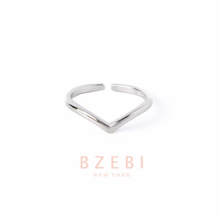 BZEBI แหวนทองชุบ ผู้หญิง แฟชั่น สไตล์เกาหลี เปิดนิ้วชี้ ระดับสูง หรูหรา ดีไซน์มินิมอล สําหรับผู้หญิง 352r