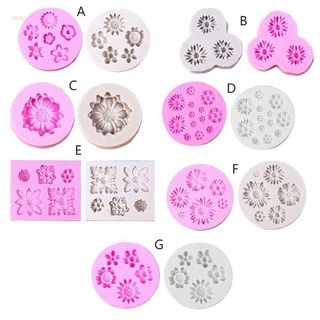 ARIN Mini Flower Silicone Cake Fondant Resin Molds  Roses Flower Mold Daisy Flower Molds Small Flower Molds Jewelry Art Tools