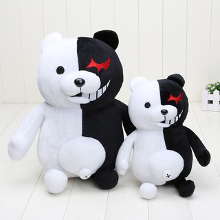 ภาพหน้าปกสินค้าตุ๊กตาของเล่น รูปหมี Dangan Ronpa Monokuma สีดำและสีขาว cute black and white bear school principal plush dolls ที่เกี่ยวข้อง