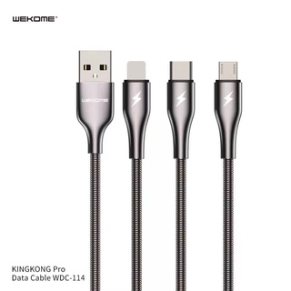 wk wdc-114 King Kong pro charger สายชาร์จ ชาร์จเร็ว สายสปริง fast charging 3A สินค้าพร้อมส่ง พร้อมส่ง