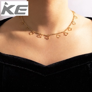 Simple Jewelry Alloy Butterfly Necklace Gold Geometric Animal Clavicle Chain for girls for wo