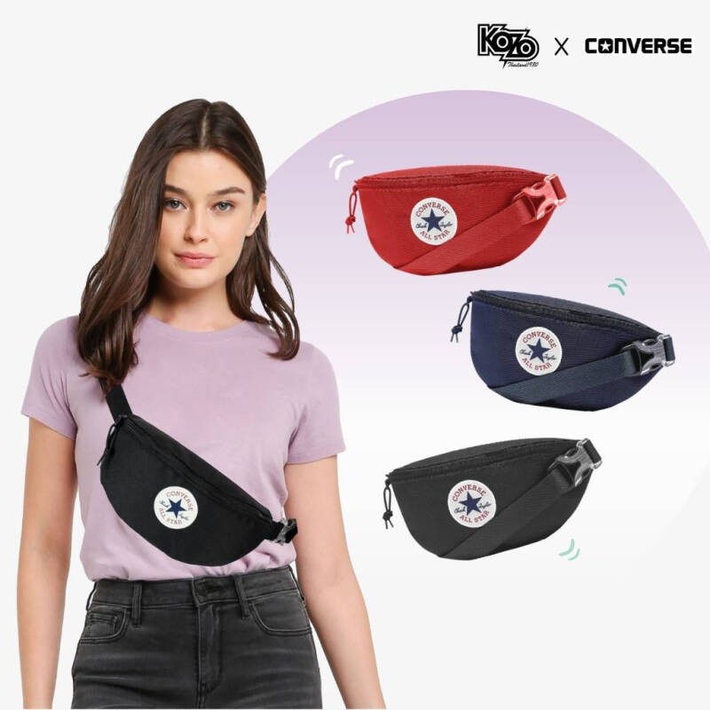 พร้อมส่ง-กระเป๋าคาดอก-ใบเล็ก-converse-รุ่น-core-chuck-waist-bag-ใบเล็กกะทัดรัด-ใบเล็ก-แถมแมส-10ชิ้น