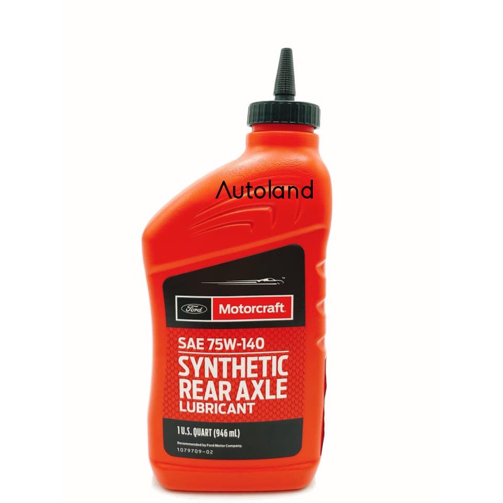 (ของแท้) น้ำมันเฟืองท้าย MOTORCRAFT SAE 75W-140 Synthetic Rear Axle ...