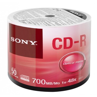 [ลดล้างสต็อค]Sony แผ่น CD-R แผ่นเดี่ยว 1 แผ่น (ไม่มีกล่อง เป็นซองแทน)  รุ่น 50CDQ-PACK
