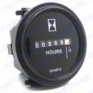 มิเตอร์นับชั่วโมงทำงาน Hour Meter Round DC 6-80V ขนาด 2 นิ้ว สำหรับรถต่าง เครื่องยนต์ เครื่องจักรกล