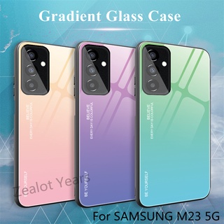 เคสกระจกไล่โทนสี สําหรับ Samsung Galaxy M23 5G