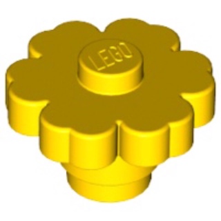 Lego part (ชิ้นส่วนเลโก้) No.98262 Plant Flower 2 x 2 Rounded - Solid Stud