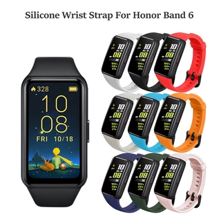 สายนาฬิกาข้อมือซิลิโคนหลากสีสําหรับ Honor Band 6 Smart Wristband