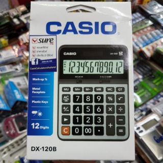 สินค้า Casio DX-120B เครื่องคิดเลขตั้งโต๊ะ 12หลัก ของแท้รับประกัน2ปีจากCMG