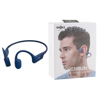 SHOKZ OpenRun Bluetooth Bone Conduction Open-Ear Sport Headphones (Blue), S803BL