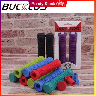 Bucklos ปลอกแฮนด์มือจับ ซิลิโคนนิ่ม กันน้ํา 155 มม. สีฟ้า สําหรับรถจักรยาน MTB