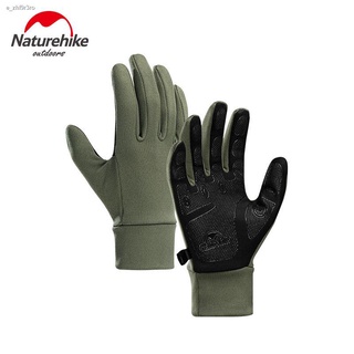 Gloves✟Naturehike หน้าจอสัมผัสกลางแจ้งลื่นเต็มนิ้วถุงมือขี่จักรยานซิลิโคนเดินป่าปีนเขาผู้ชายผู้หญิงบางถุงมือขี่จักรยาน