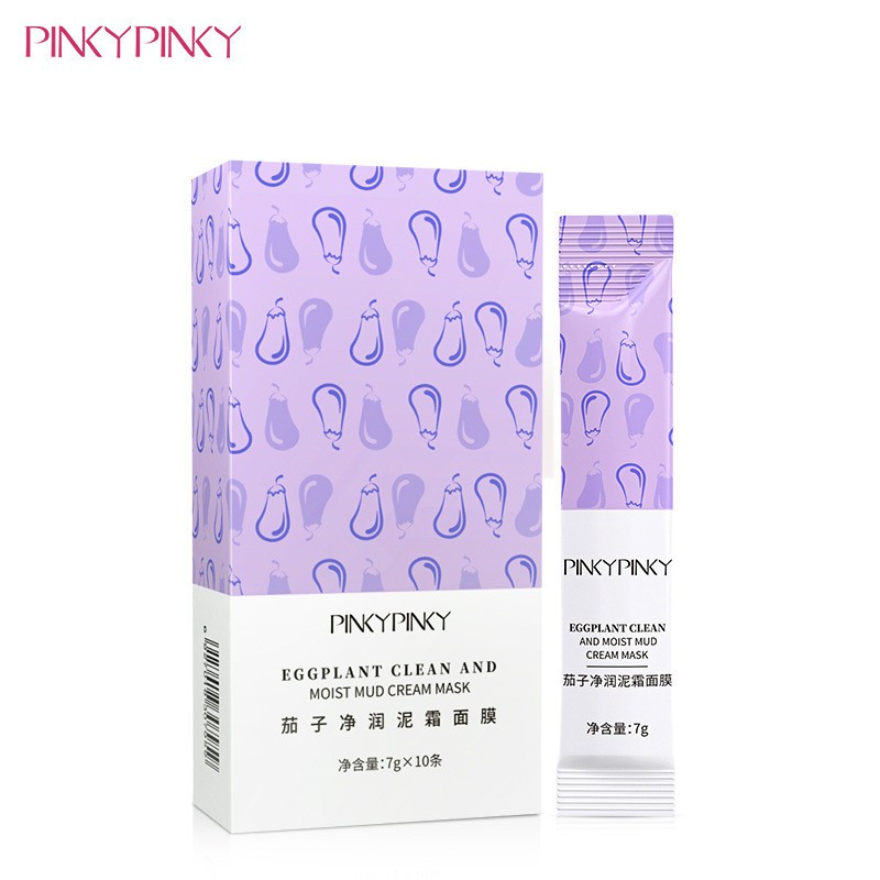 ภาพหน้าปกสินค้า*กล.ม่วง Pinky Pinky Eggplant Clean And Moist Mud Cream Mask มาส์กโคลนมะเขือม่วง ตัวดังจากไต้หวัน จากร้าน onionboutique บน Shopee