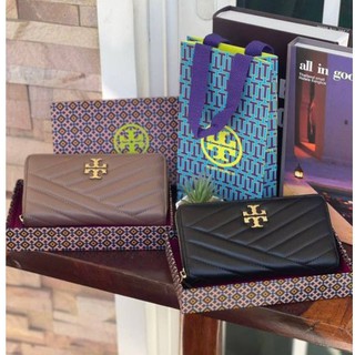 TORY BURCH Kira Chevron Zip Continental Wallet