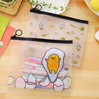 กระเป๋าใส่ดินสอ ปากกา ซองพลาสติกใสใส่ดินสอลาย Gudetama ราคาพิเศษ