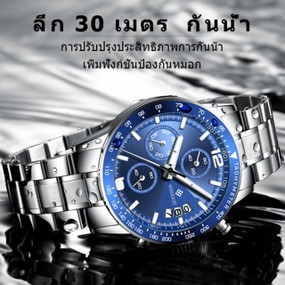 ภาพขนาดย่อของภาพหน้าปกสินค้า[100%ของแท้] WISHDOIT นาฬิกาผู้ชาย นาฬิกาข้อมือผู้ชาย นาฬิกาข้อมือ สายโลหะ สายนาฬิกา สำหรับผู้ชาย นาฬิกา กันน้ำ นาฬิกาแฟชั่น Men's Watch Waterproof 100%Original [WSD-02L] จากร้าน wishdoit.th บน Shopee ภาพที่ 3