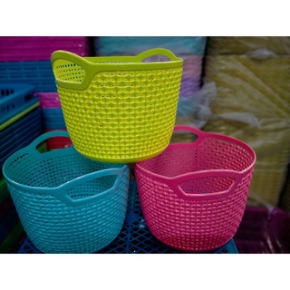ตะกร้าใส่ของทิวลิปทรงกลมสำหรับใส่ของอเนกประสงค์ต่างๆ