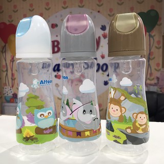 ขวดนม Attoon Hygienic 2 tone คอแคบ GIGLE 8 ออนซ์