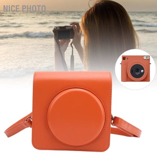 ภาพหน้าปกสินค้าCamera Case กระเป๋าสะพายไหล่ หนัง Pu ป้องกันกล้อง สําหรับ Instax Square Sq1 ซึ่งคุณอาจชอบสินค้านี้