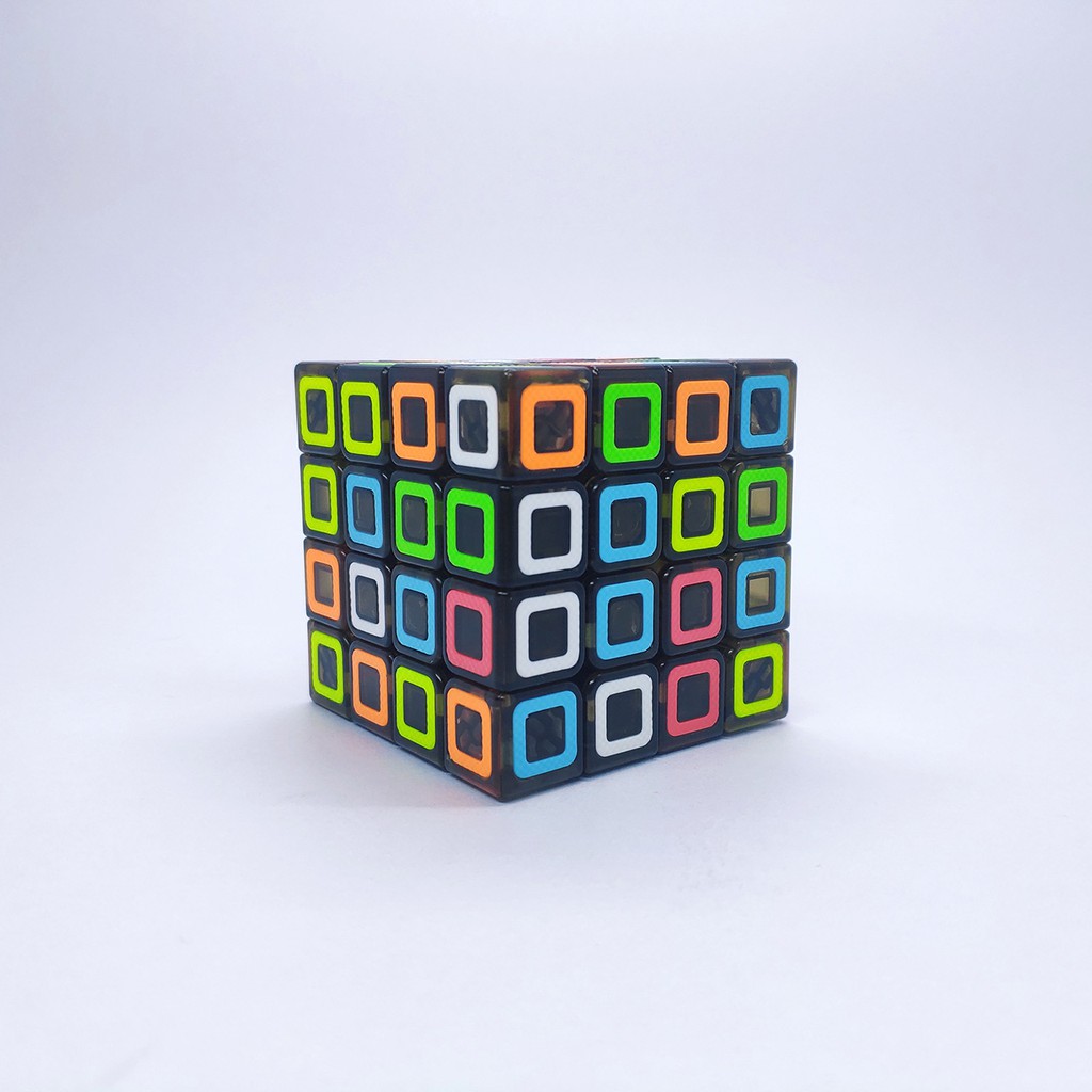 รูบิค-4x4-รูบิค-ของแท้-อย่างดี-4x4-cube-rubiks-race-qiyi-dimension-4x4-transparent-black-speed-cube-4x4-sharkrubik