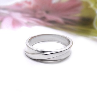 Finejewelthai-แหวนเกลี้ยง-แหวนเงินแท้-แหวนหมั้น-แหวนแต่งงาน-Silver-Ring-R124200