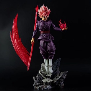 โมเดลฟิกเกอร์ รูปปั้น Super Saiyan GK Pink Black Goku เรืองแสง ไม่มีกล่อง❤