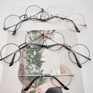 สินค้า buybuytech 901 แว่นตากรอบกลม สไตล์เกาหลี สำหรับผู้ชาย/ผู้หญิง