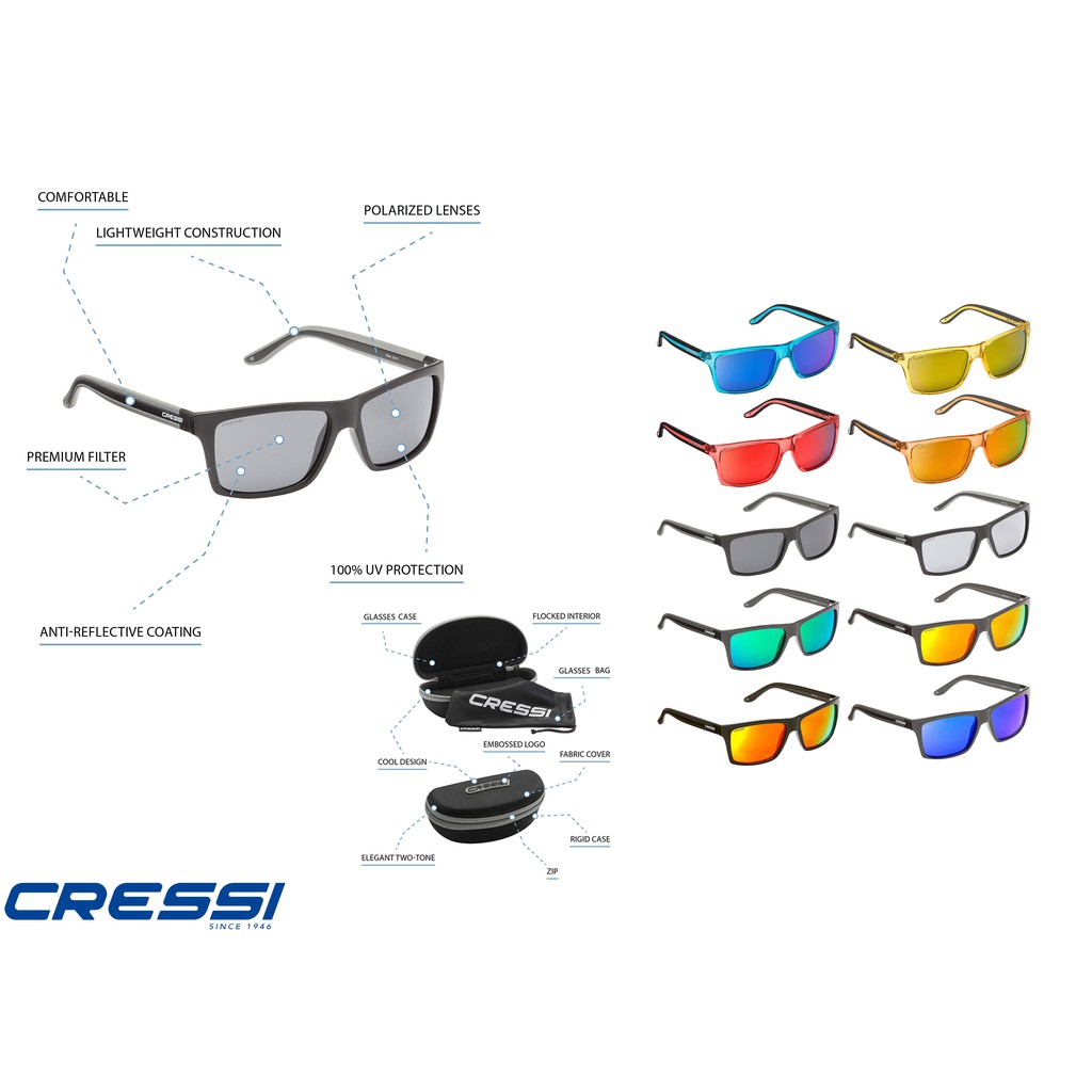 แว่น-แว่นกันแดด-cressi-rio-black-frame-sunglasses-with-polarized-lenses-and-hard-case-italian-quality