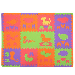 เสื่้อรองคลานลายสัตว์ ขนาด 30x30 ซม. หนา 1.3 ซม. ชุด 12 แผ่น