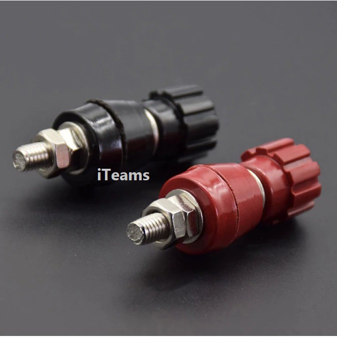 power-terminals-binding-silver-m5-js107-iteams-power-terminals-ขั้วต่อลำโพง-ขั้วต่อแบตเตอรี่-จุดต่อสายไฟ-สีดำ-สีแดง